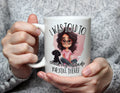 I Was Told To Check My Attitude - Sassy Cartoon Mug - White