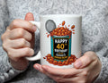 Happy 40th Birthday to My Favourite Human Bean - 40th Birthday Pun Mug - White