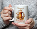 Surviving Fatherhood One Beer At A Time - Beer Dad Mug - White