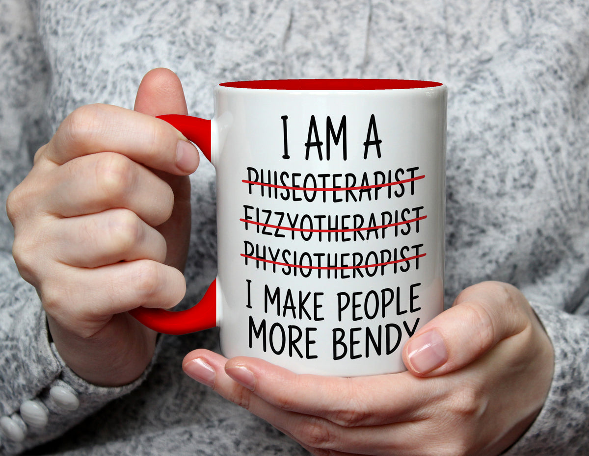 I Make People More Bendy - Funny Physiotherapist Mug - Red