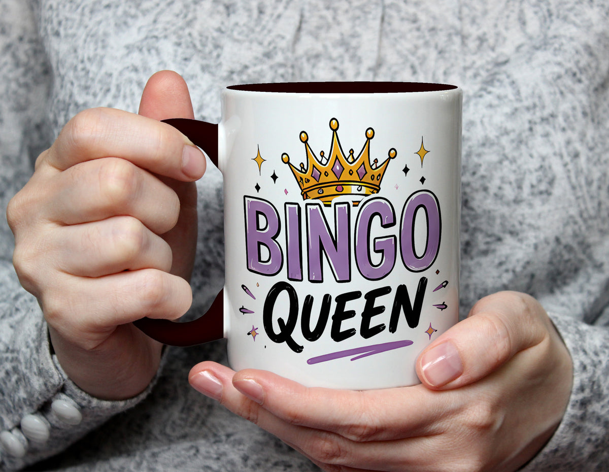 BINGO QUEEN - Bingo Lover Mug - Black