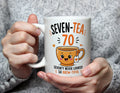 Seven-Tea 70 - 70th Birthday Brew-tiful Tea Pun Mug - White