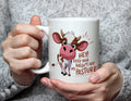 HEY! KEEP YOUR BULSHIT OFF MY PASTURE - Cheeky Cow Mug - White