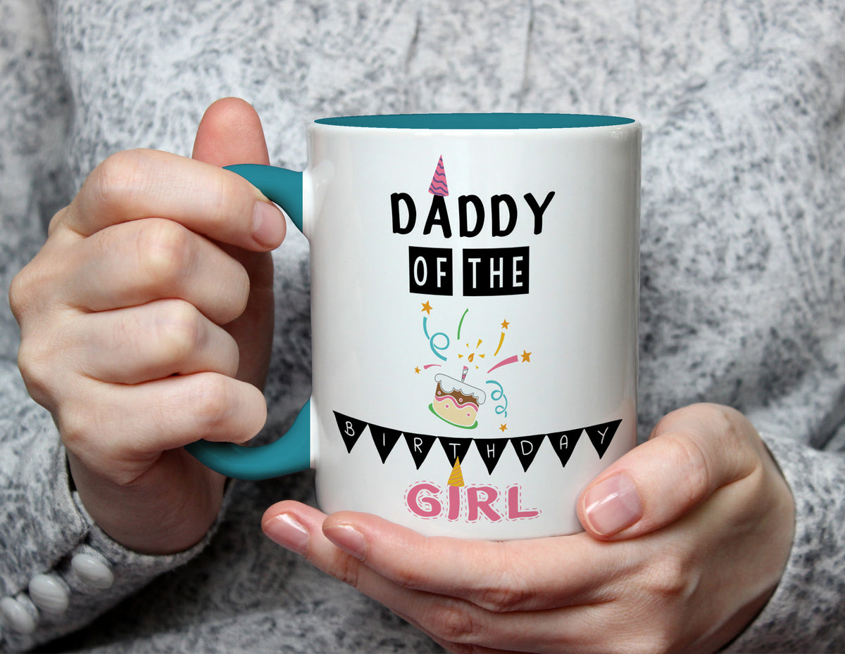 Daddy of the Birthday Girl - Dad's Birthday Mug - Light Blue