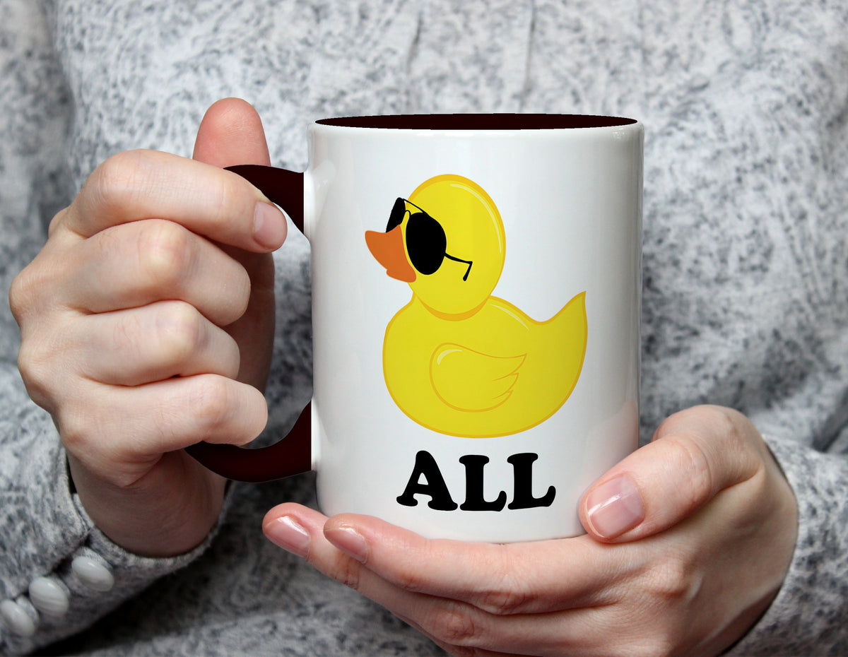 Duck ALL - Funny Animal Mug - Black