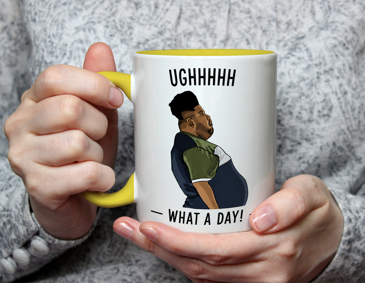 Ugh What A Day - Funny Work Mug - Yellow